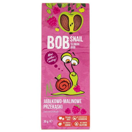 Bob Snail Apple & Raspberry Snack with No Added Sugar - 30 g