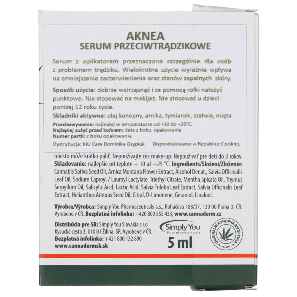 Cannaderm Aknea Acne Serum - 5 ml