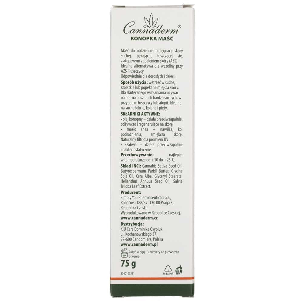 Cannaderm Konopka Ointment for very dry skin - 75 g