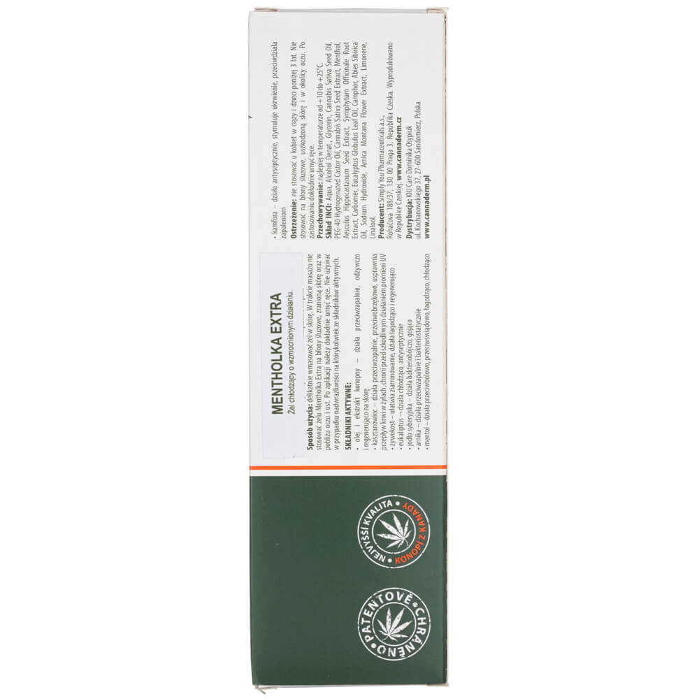 Cannaderm Mentholka EXTRA Cooling Gel for Muscle and Joint Pain - 150 ml