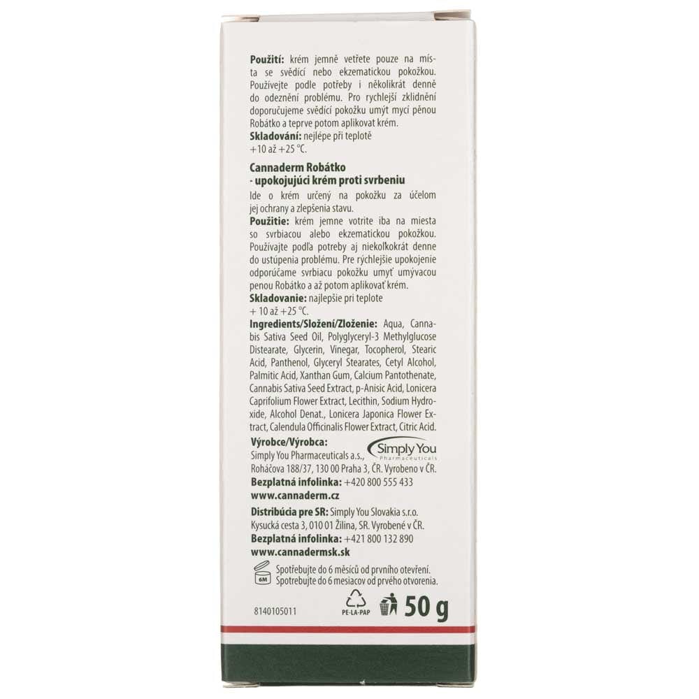 Cannaderm Robatko Soothing Cream with a Slightly Acidic pH - 50 g