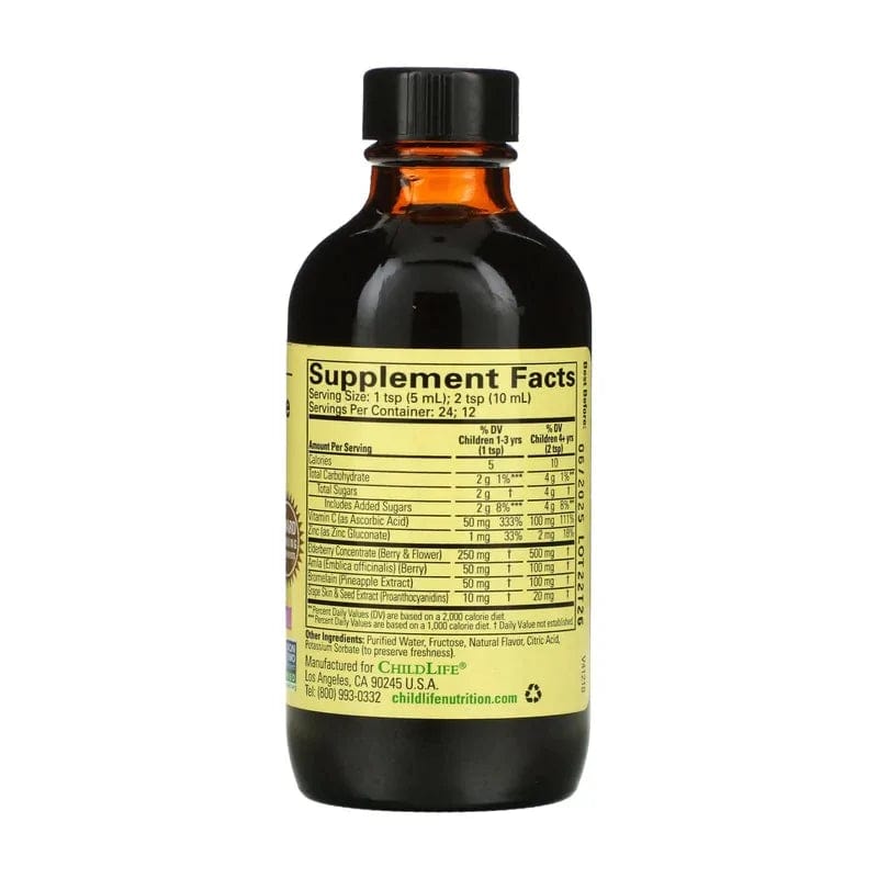 ChildLife Aller-Care Liquid Vitamin C, Grape - 118 ml