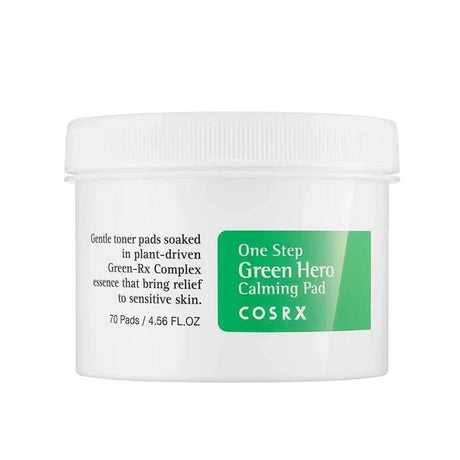 COSRX One Step Green Hero Calming Pad - 70 Pieces