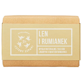 Cztery Szpaki Natural Flax and Chamomile Soap - 110 g