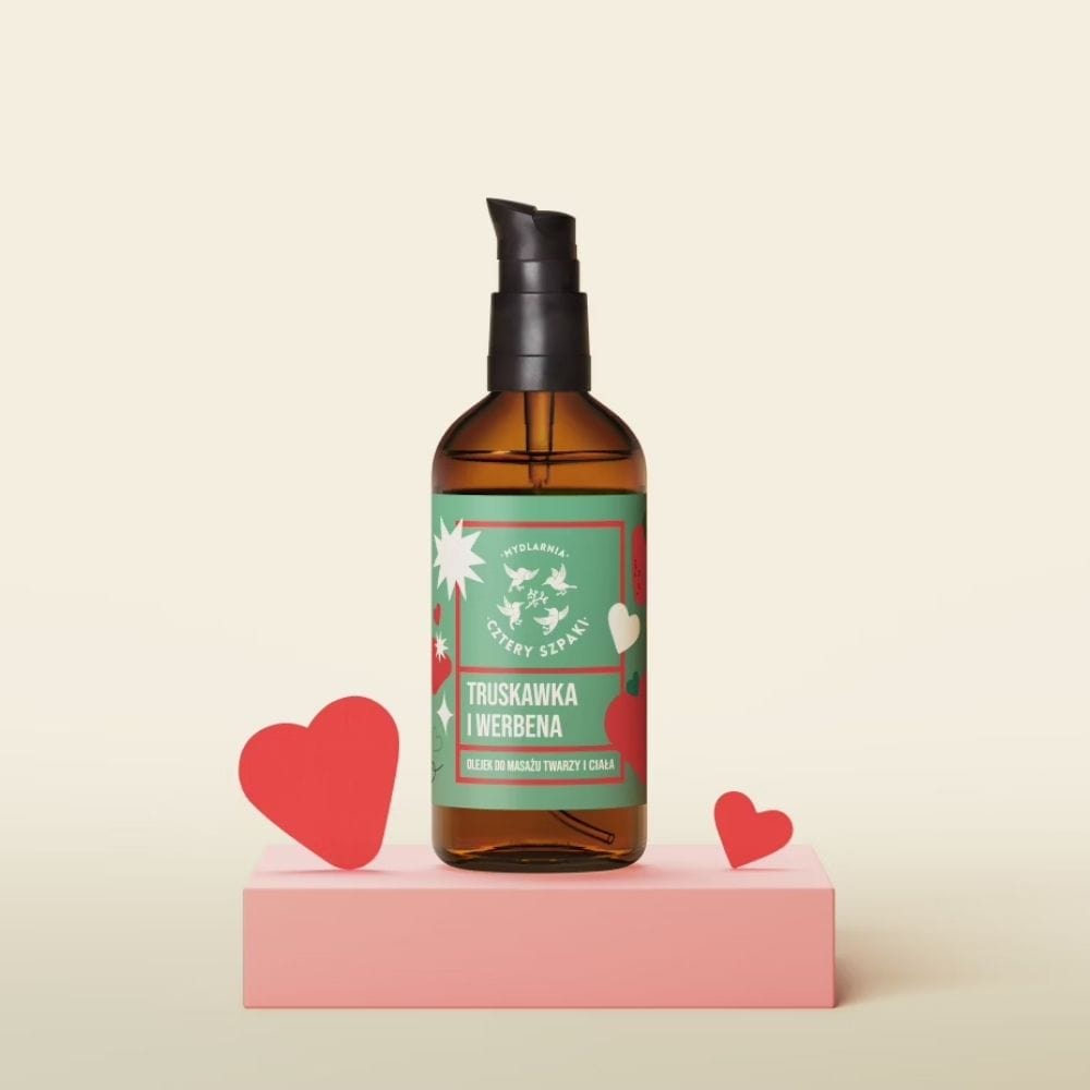 Cztery Szpaki Strawberry and Verbena Duet: Body Oil + Liquid Soap