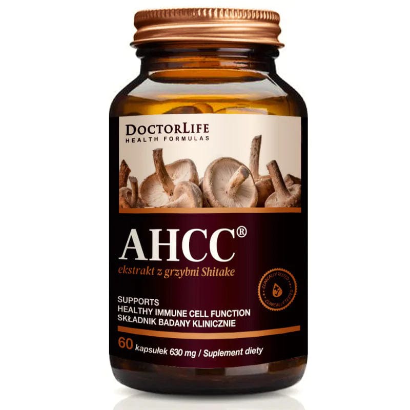 Doctor Life AHCC Shitake Mycelium Extract 630 mg - 60 Capsules