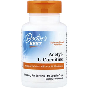 Doctor's Best Acetyl-L-Carnitine with Biosint Carnitines 500 mg - 60 Veg Capsules