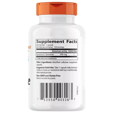 Doctor's Best L-Tyrosine 500 mg - 120 Capsules