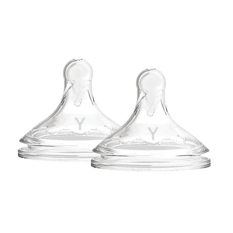 Dr. Brown’s Natural Flow® Wide-Neck Baby Bottle Silicone Teat - 2 pieces
