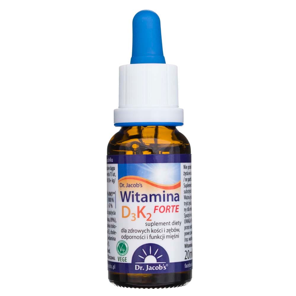 Dr. Jacob's Vitamin D3+K2 FORTE, drops - 20 ml
