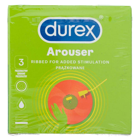 Durex Arouser Ribbed Condoms - 3 pieces