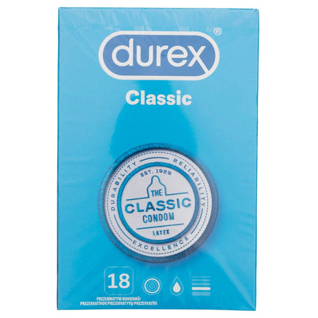 Durex Classic Condoms - 18 pieces