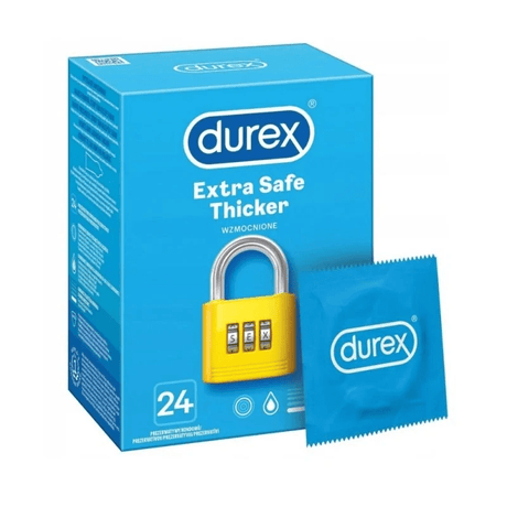 Durex Extra Safe Thicker Condoms - 24 pieces