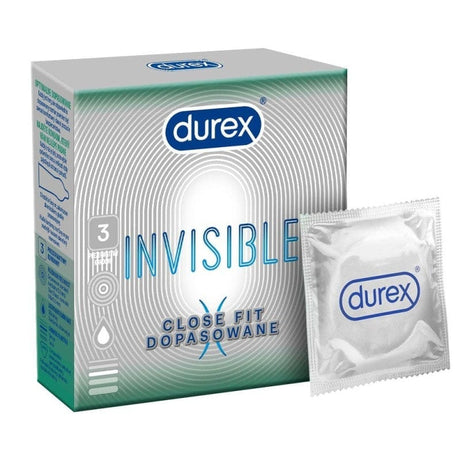 Durex Invisible Close Fit Condoms - 3 pieces