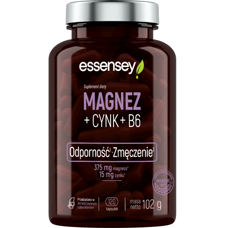 Essensey Magnesium + Zinc + B6 - 120 Capsules