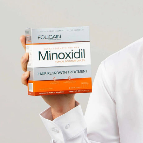 Foligain Man Minoxidil 5% Hair Regrowth Treatment for Men - 3 x 60 ml