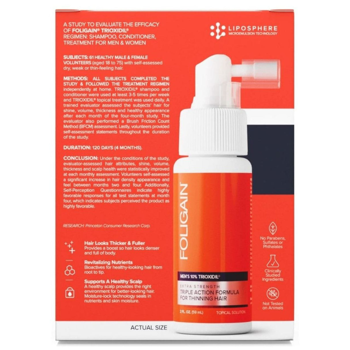 Foligain Triple Action Complete Formula For Thinning Hair For Men - 59 ml