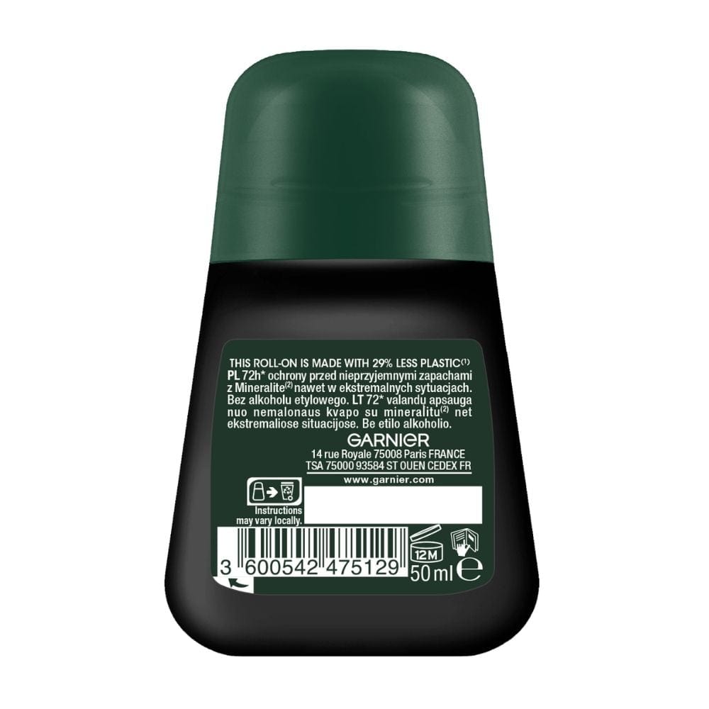 Garnier Mineral Extreme Men Protection 72h Antiperspirant Roll-On - 50 ml