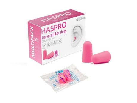 Haspro Multi10 Earplugs Pink - 10 Pairs