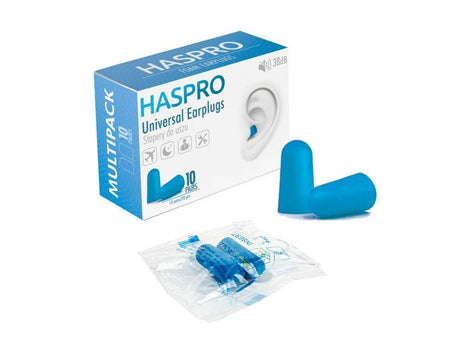 Haspro Multi10 Universal Earplugs Blue - 10 Pairs