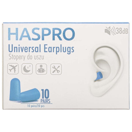 Haspro Multi10 Universal Earplugs Blue - 10 Pairs