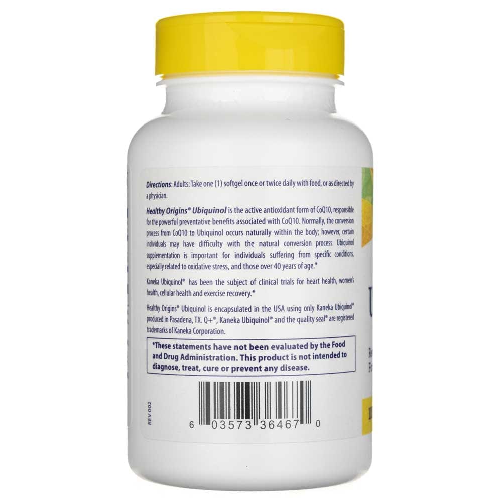 Healthy Origins Ubiquinol 100 mg - 60 Softgels