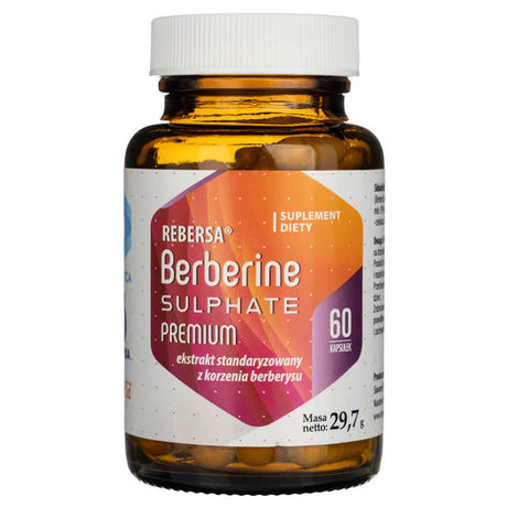 Hepatica Berberine Sulphate Premium 400 mg - 60 Capsules