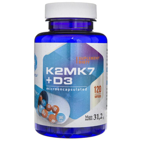 Hepatica Vitamin K2mk7 + D3 - 120 Capsules
