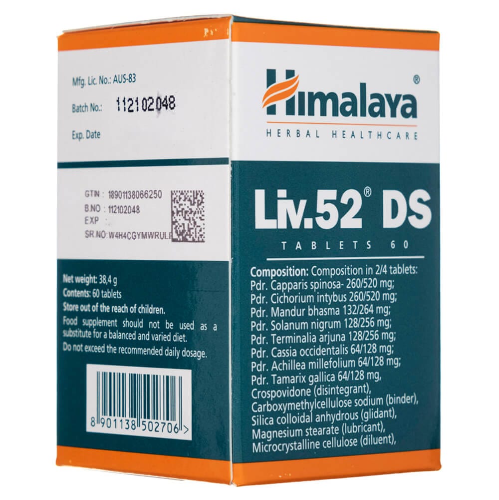 Himalaya Liv.52 DS - 60 Tablets
