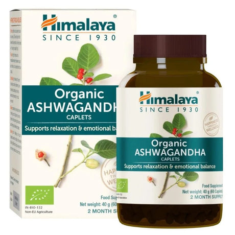 Himalaya Organic Ashwagandha - 60 Tablets