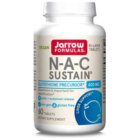 Jarrow Formulas NAC Sustain® N-acetylcysteine - 60 Tablets