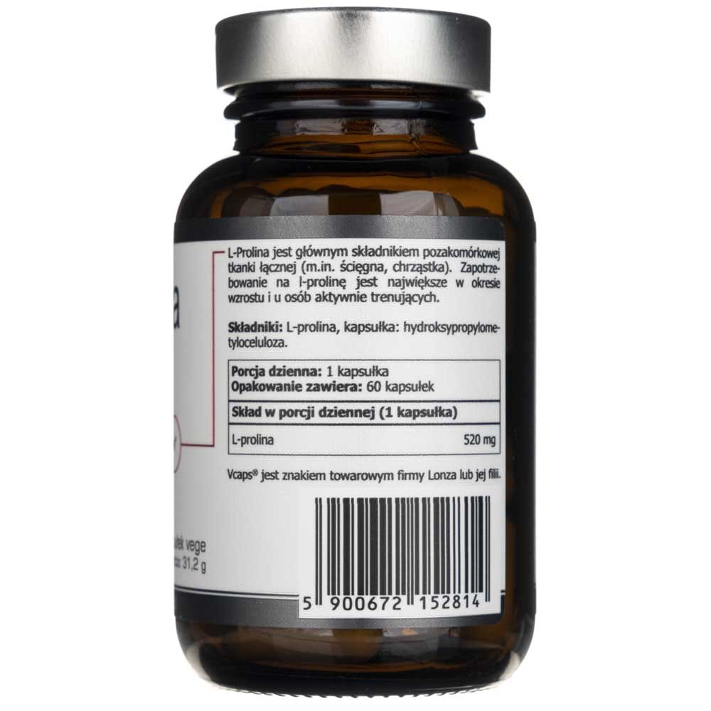Kenay L-Proline Amino Acid 520 mg - 60 Capsules