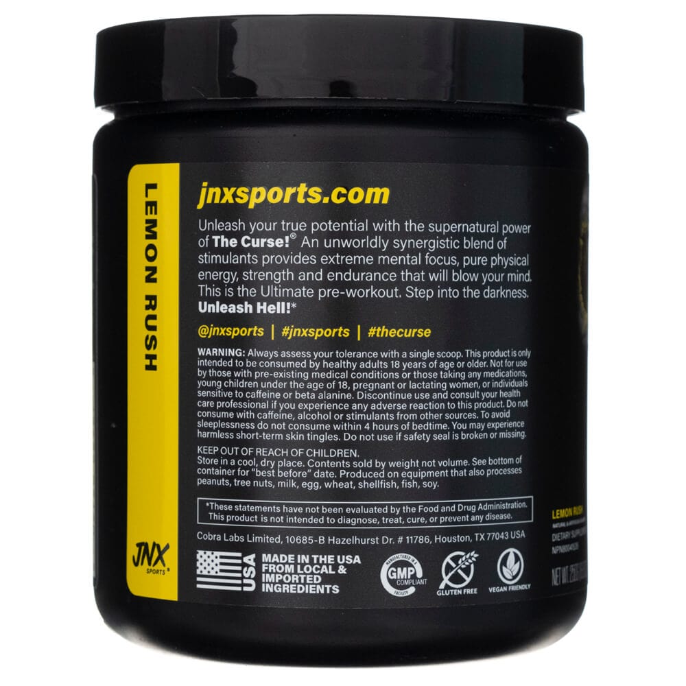 Kopia JNX Sports The Curse! Pre-Workout, lemon - 250 g