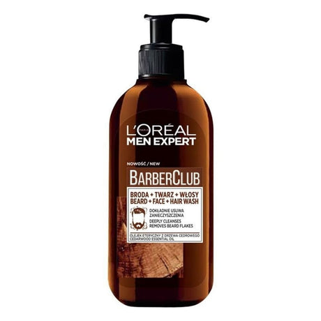 L'Oréal Paris Barber Club 3-in-1 Beard + Face + Hair Wash - 200 ml