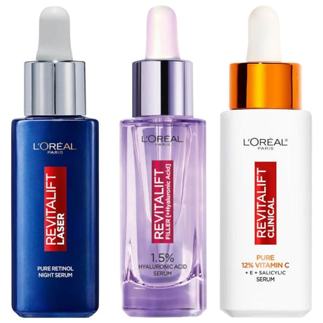 L'Oréal Paris Revitalift Vitamin C + Retinol + Hyaluronic Acid - Serum Set