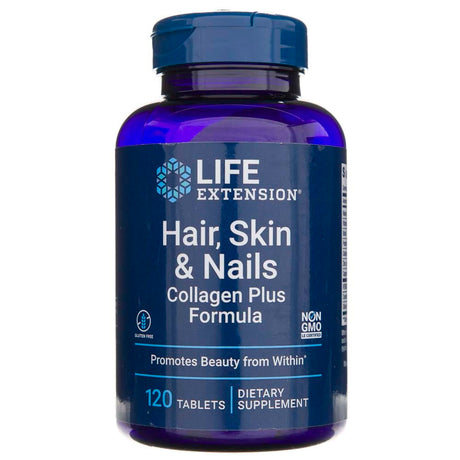 Life Extension Hair, Skin & Nails Collagen Plus Formula - 120 Tablets