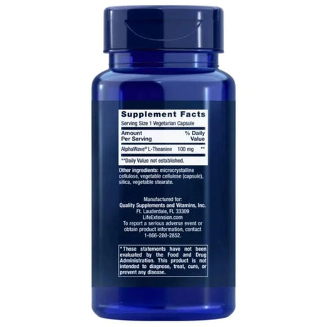 Life Extension L-Theanine 100 mg - 60 Capsules