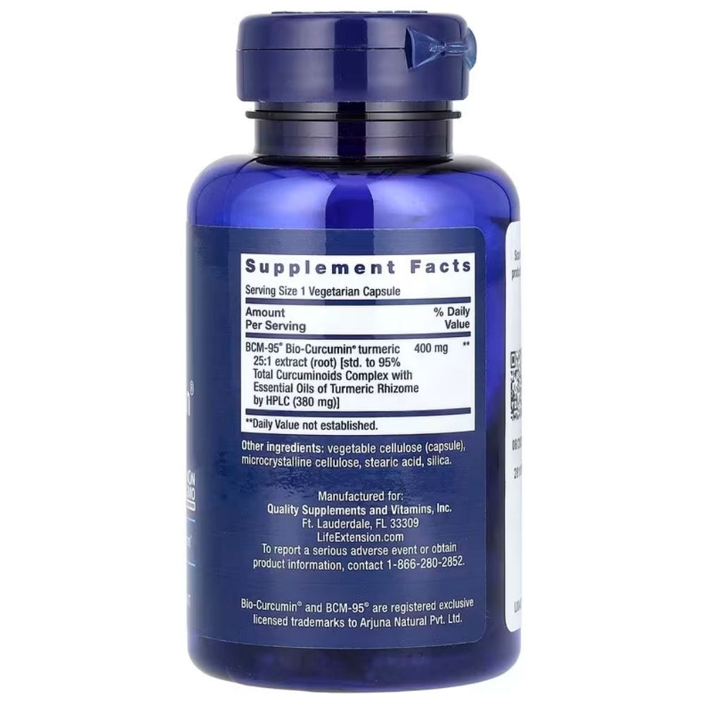 Life Extension Super Bio-Curcumin Extract 400 mg - 60 Capsules
