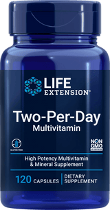 Life Extension Two-Per-Day Capsules (Multivitamin) - 120 Capsules