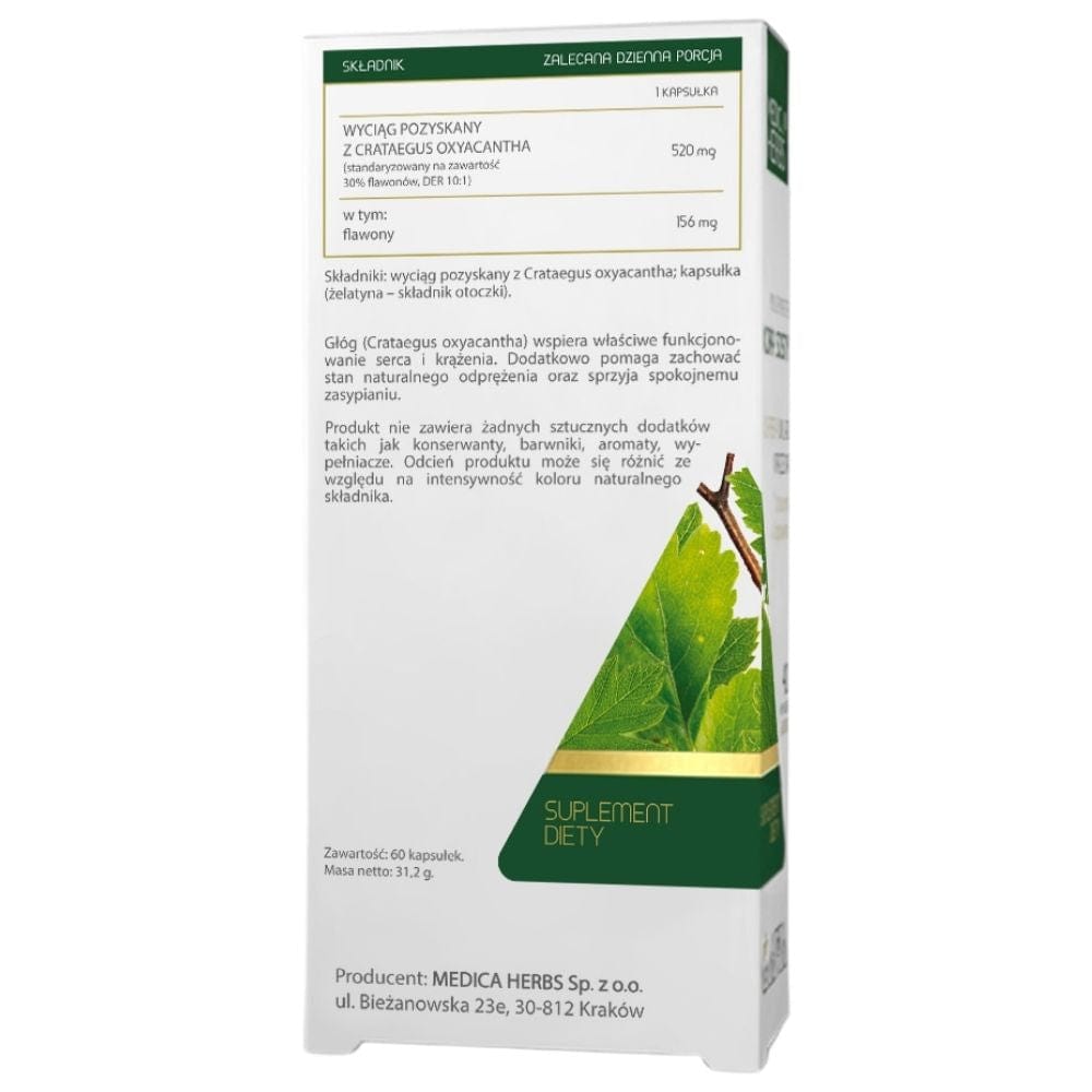 Medica Herbs Hawthorn Forte 520 mg - 60 Capsules