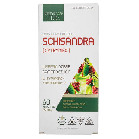 Medica Herbs Schisandra 550 mg - 60 Capsules
