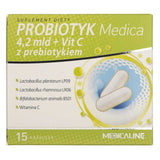 Medica Probiotic 4.2 billion + Vitamin C with prebiotic - 15 Capsules