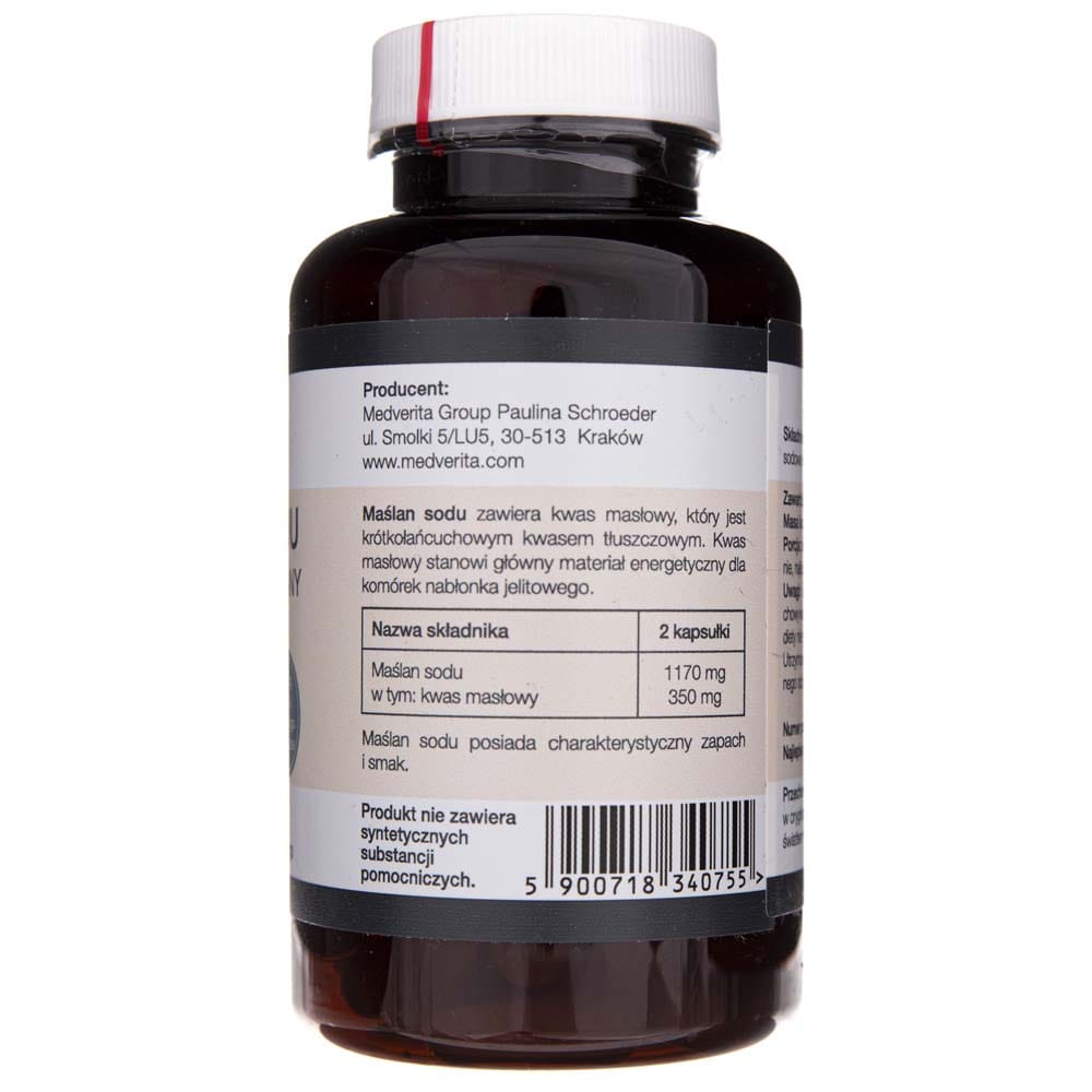 Medverita Sodium Butyrate - 120 Capsules