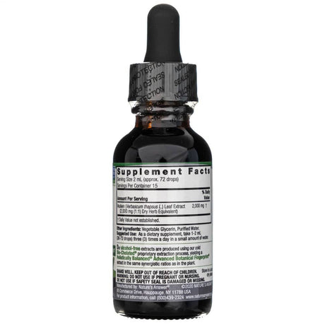 Nature's Answer Mullein Leaf, Fluid Extract, Alcohol-Free - 30 ml