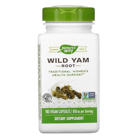 Natures's Way Wild Yam Root 425 mg - 180 Veg Capsules