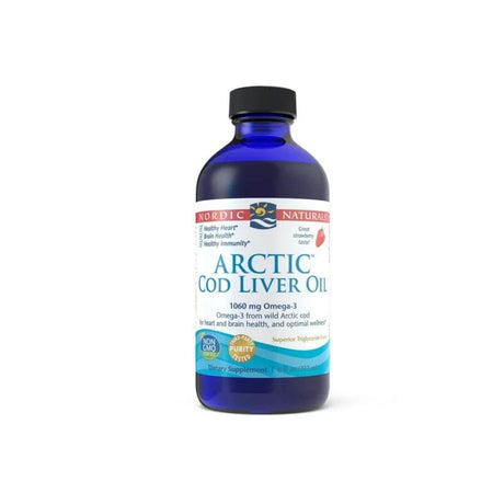 Nordic Naturals Arctic Cod Liver Oil, Strawberry - 237 ml