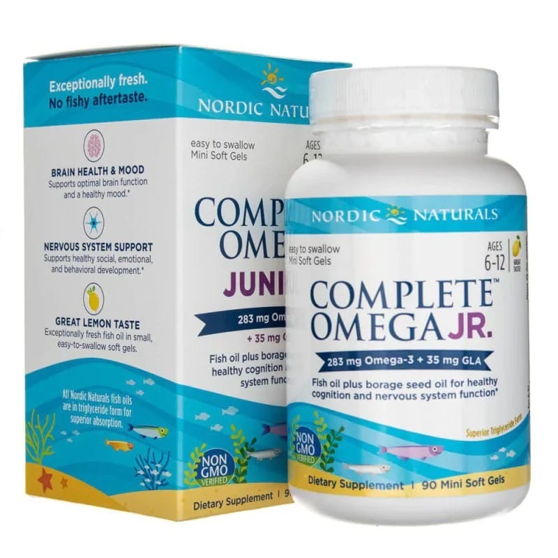 Nordic Naturals Complete Omega Junior, Lemon - 90 Softgels