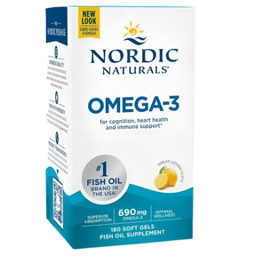 Nordic Naturals Omega-3 690 mg, Lemon - 180 Softgels