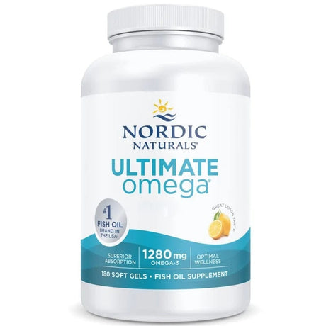 Nordic Naturals Ultimate Omega, Lemon 1280 mg - 180 Softgels