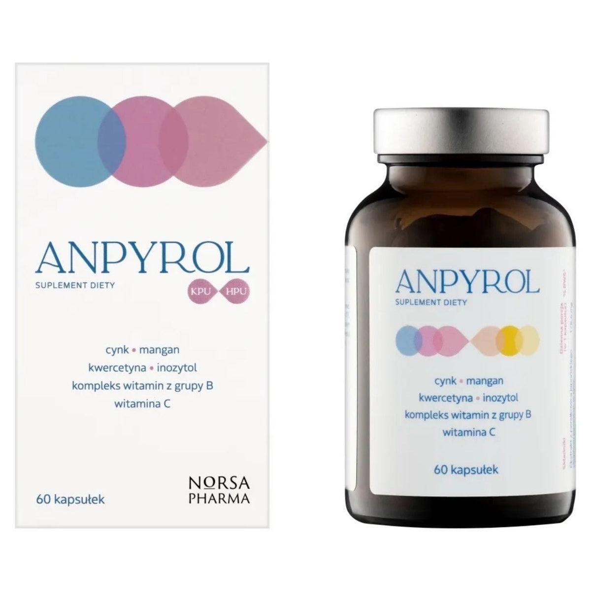 Norsa Pharma Anpyrol KPU/HPU - 60 Capsules